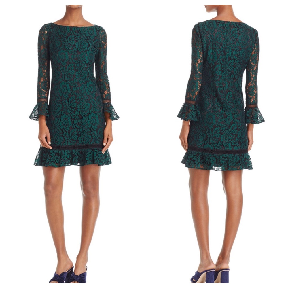 Gorgeous Eliza J emerald lace dress